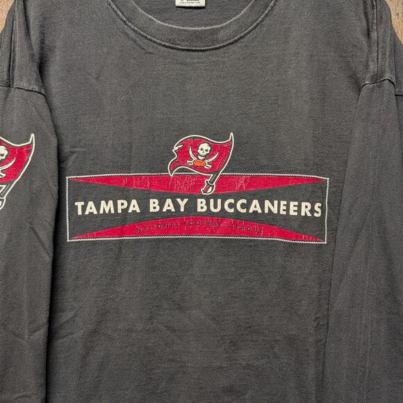 90s Tampa Bay Buccaneers Long Sleeve NFL Starter T Shirt - Picture 3 of 5